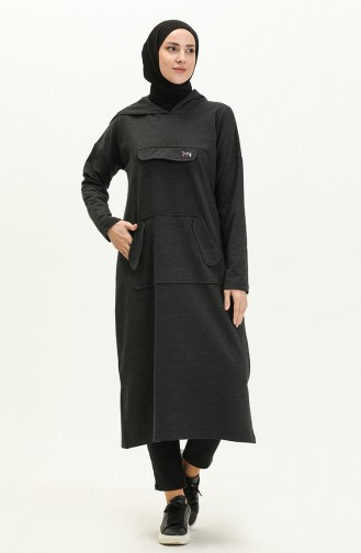 Hooded Long Sport Tunic 99258-04 Anthracite 99258-04