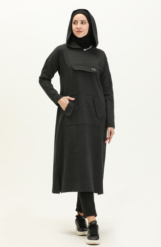 Hooded Long Sport Tunic 99258-04 Anthracite 99258-04