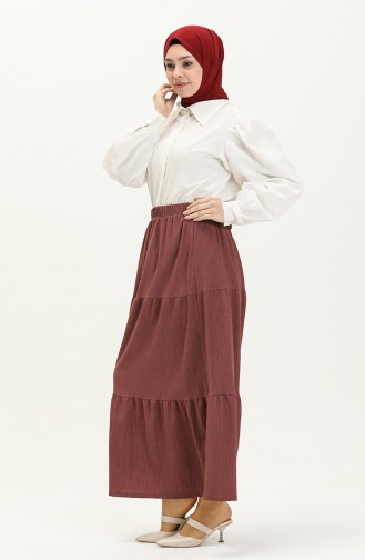 Jupe Longue 8580-01 Rose Pâle 8580-01
