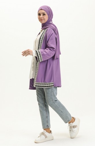 Lila Strickjacke 6266