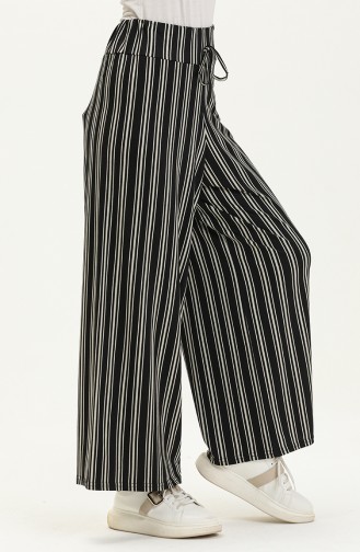 Pantalon en Viscose 1027-01 Noir 1027-01