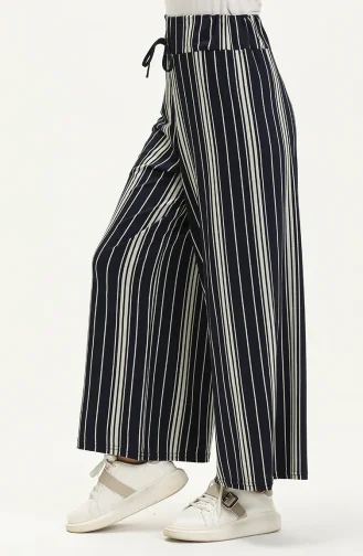 Pantalon en Viscose 1027I-02 Bleu Marine 1027I-02
