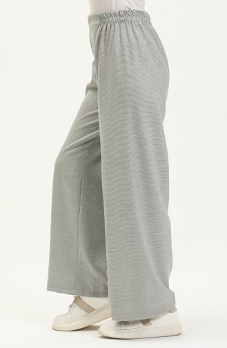 Wide Leg Elastic Waist Pants 2951A-02 Navy Blue 2951A-02