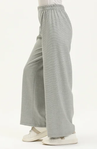 Hose mit weitem Bein und elastischer Taille 2951A-02 Grau 2951A-02
