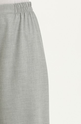 Wide Leg Elastic Waist Pants 2951A-02 Navy Blue 2951A-02
