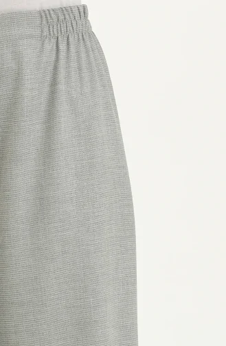 Hose mit weitem Bein und elastischer Taille 2951A-02 Grau 2951A-02