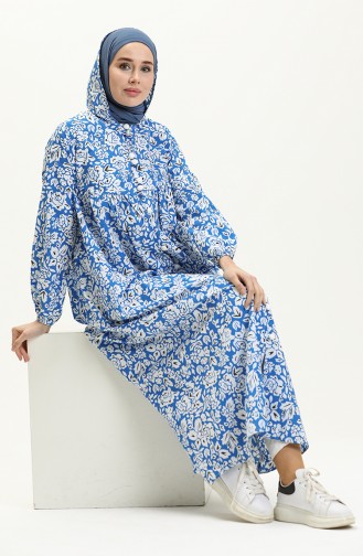 Saxon blue Abaya 24Y8871A-02