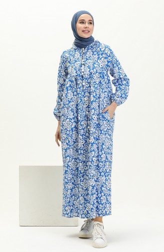 Saxon blue Abaya 24Y8871A-02