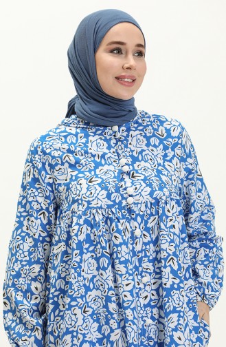 Saxon blue Abaya 24Y8871A-02