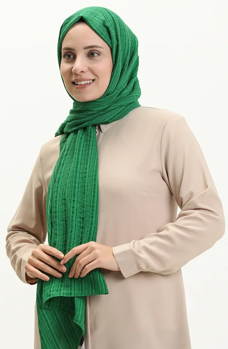 شال قطن ميستو M2687-04  أخضر 2687-04