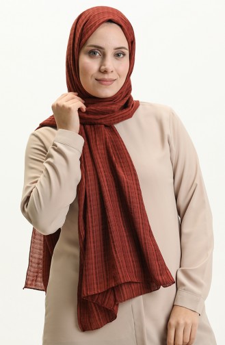 Misto Cotton Shawl M2687-05 Brick Red 2687-05