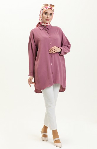 Tunika mit Fledermausärmel und Knopfleiste 24Y8847-01 Rose  24Y8847-01