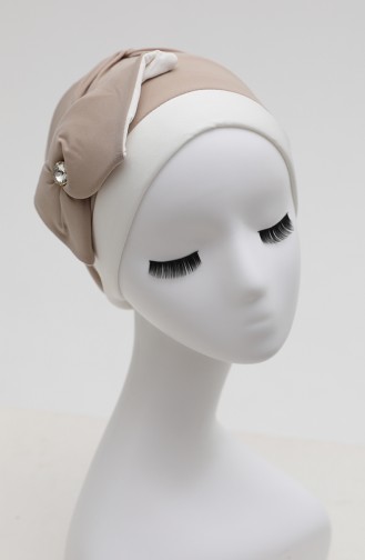 Beige Praktischer Turban 9029-21