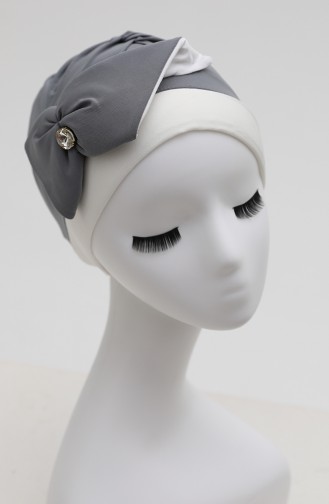 Grau Praktischer Turban 9029-09