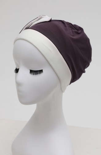 Eggplant Color Ready to Wear Turban 9029-18