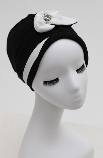 Schwarz Praktischer Turban 9031-05