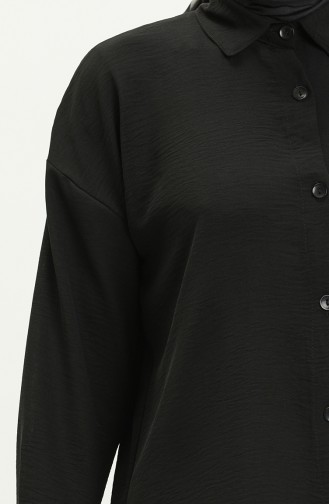 Bat Sleeve Buttoned Tunic 24Y8847-07 Black 24Y8847-07