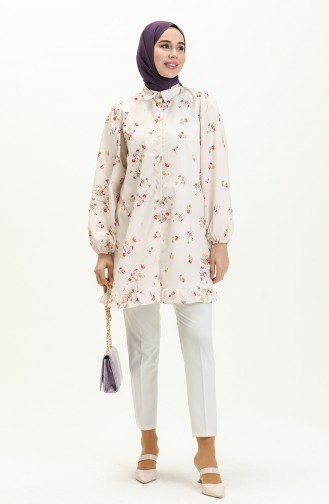 Digital Print Tunic 24Y8880-04 Ecru 24Y8880-04