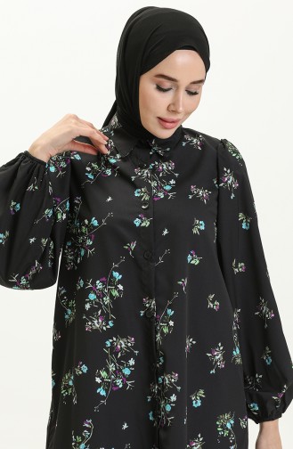 Digital Print Tunic 24Y8880-06 Black 24Y8880-06