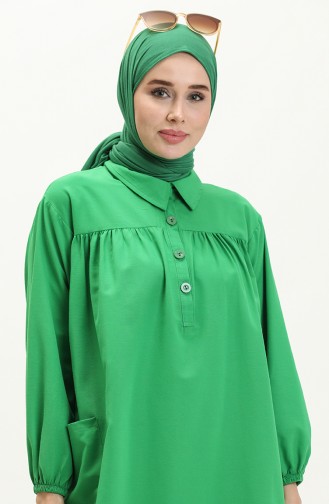 Terikoton Tunik 24Y8883-02 Zümrüt Yeşili 24Y8883-02