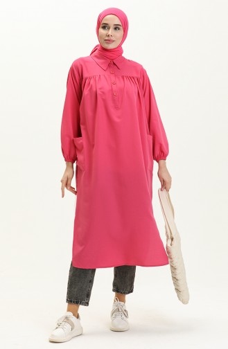 Terikoton Tunik 24Y8883-03 Fuşya 24Y8883-03