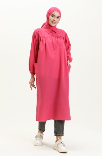 Terikoton Tunik 24Y8883-03 Fuşya 24Y8883-03