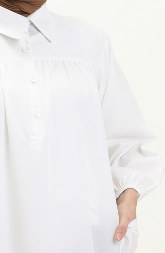 Terikoton Tunik 24Y8883-10 Beyaz 24Y8883-10