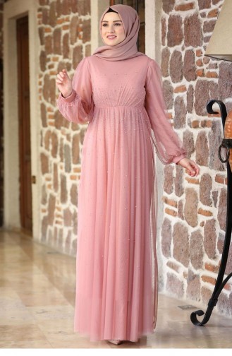 Puder Hijab-Abendkleider 2208
