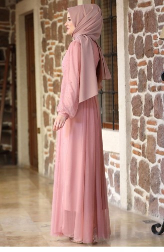 Puder Hijab-Abendkleider 2208