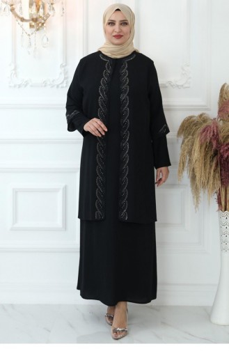 Habillé Hijab Noir 2733