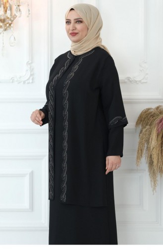 Habillé Hijab Noir 2733