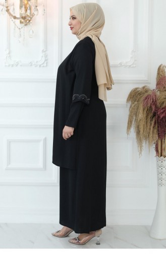 Habillé Hijab Noir 2733