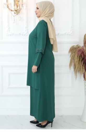 Habillé Hijab Vert emeraude 2734