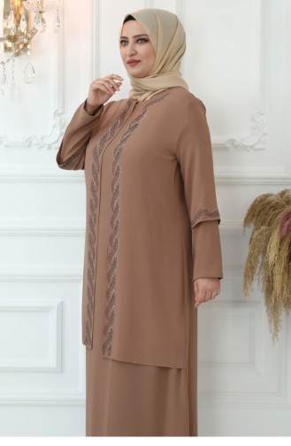 Nerz Hijab-Abendkleider 2739