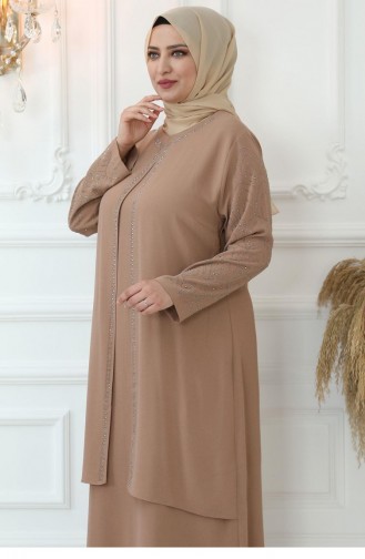 Amine Hüma Suzan Evening Dress Mink 2746
