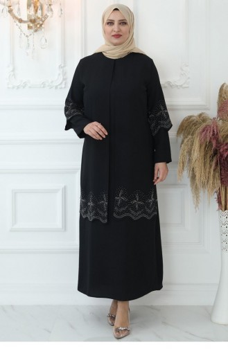 Black İslamitische Jurk 2757