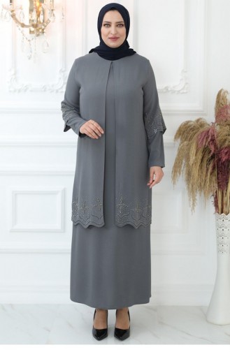 Robe Hijab Gris 2759