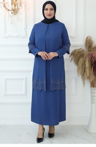 Robe Hijab Indigo 2762