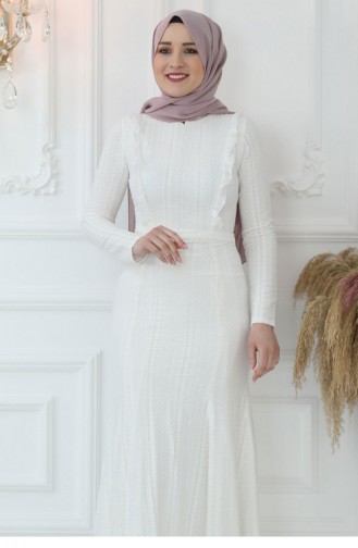 Habillé Hijab Ecru 2764