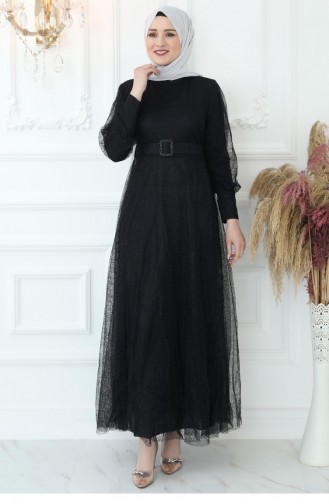 Amine Hüma Ecrin Abiye Siyah