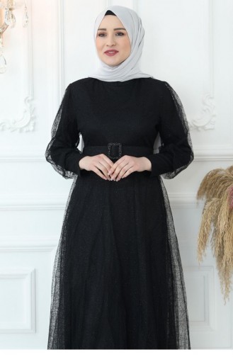 Amine Hüma Ecrin Abiye Siyah