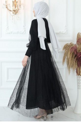 Amine Hüma Ecrin Abiye Siyah