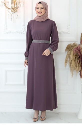 Dusty Rose Hijab Dress 2788