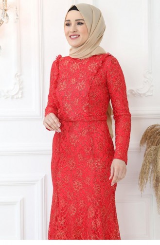 Robe De Soirée Belinay Rouge 2797