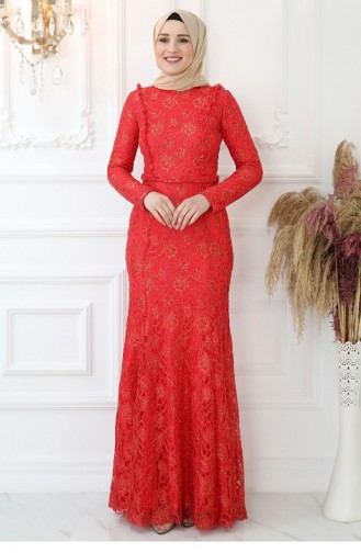 Robe De Soirée Belinay Rouge 2797