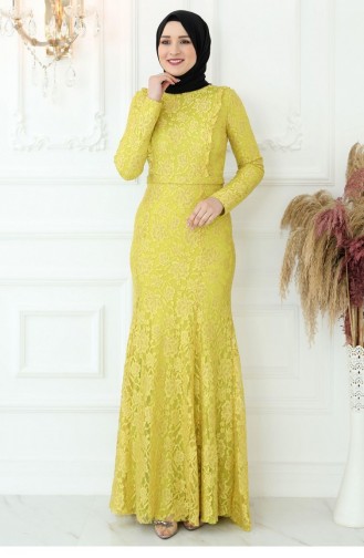 Robe De Soirée Belinay Jaune 2798