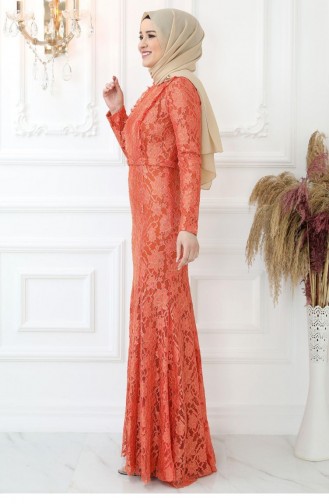 Belinay Abendkleid Orange 2799