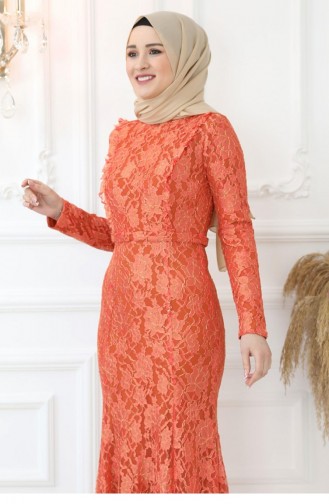 Robe De Soirée Belinay Orange 2799