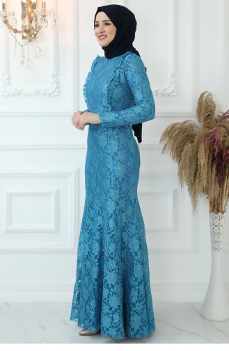 Robe De Soirée Belinay Bleu 2800