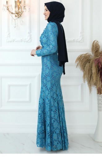 Belinay Abendkleid Blau 2800